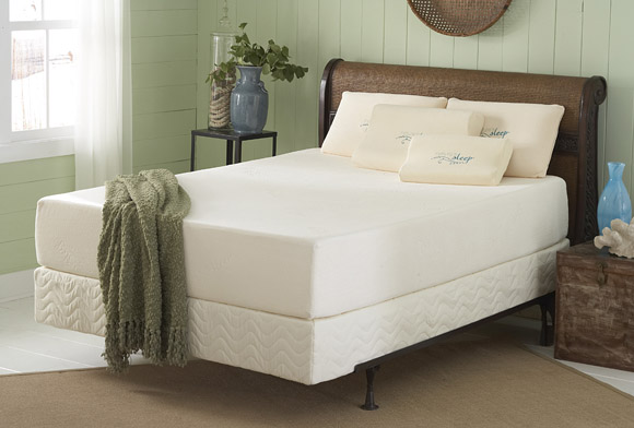 king size bed and memory foam mattress